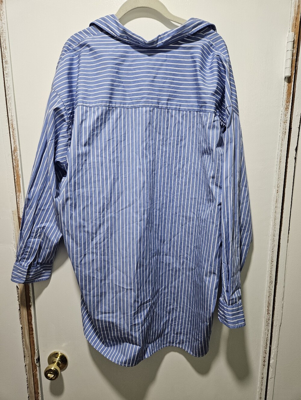 Frank & Eileen Blue and White Striped  Button-Down Shirt - Picture 3 of 3